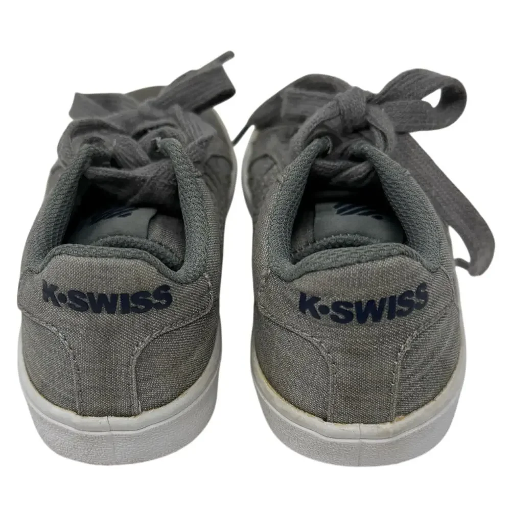 K-Swiss Toddler 10.5 Grey Classic Denim Sneakers Casual Low Top Shoes